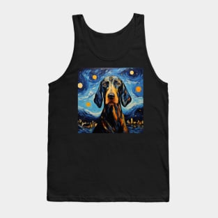 Black and Tan Coonhound Night Tank Top